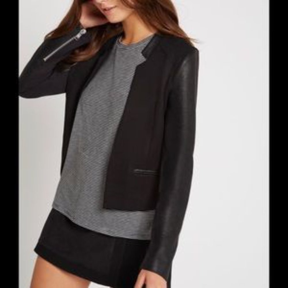 BCBG Generation Black Dressy Half Jacket NWOT (XS)